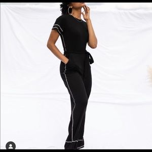 Kittenish Black Jumpsuit Size XS